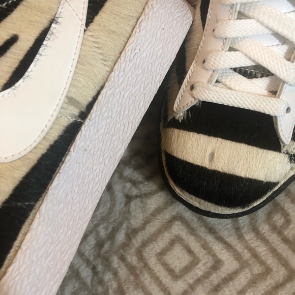 NIKE Blazer Mid Premium Women's 8 Zebra 316959-111 - Picture 6 of 8